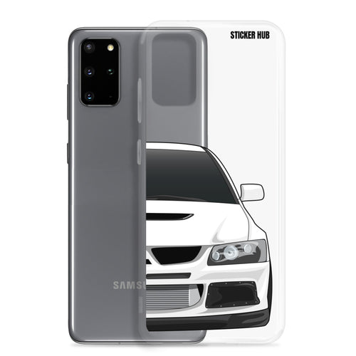 White Mitsubishi Evo - Samsung Case