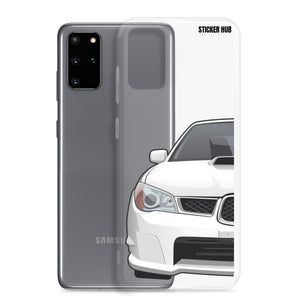 White 06-07 Subaru WRX STI - Samsung Case