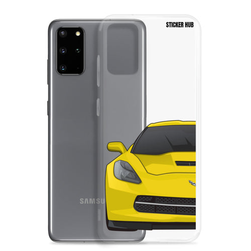 Velocity Yellow c7 corvette Stingray - Samsung Case