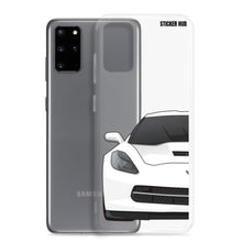 Load image into Gallery viewer, White C7 Corvette Stingray - Samsung Case