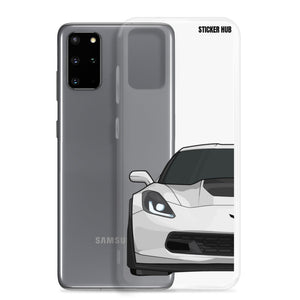 White C7 Corvette Z06 - Samsung Case