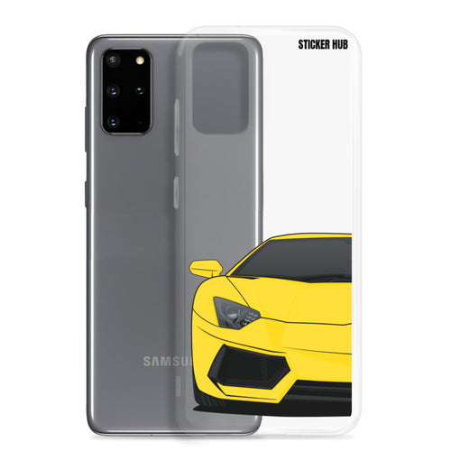 Yellow Lamborghini Aventadoor - Samsung Case