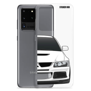 White Mitsubishi Evo - Samsung Case