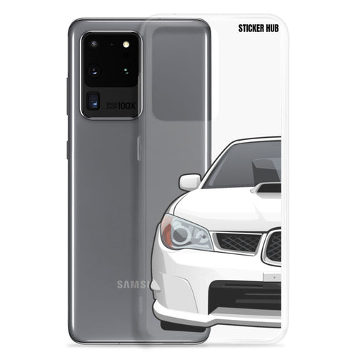 White 06-07 Subaru WRX STI - Samsung Case