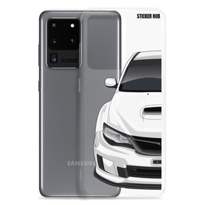 White 09-14 Subaru WRX STI - Samsung Case