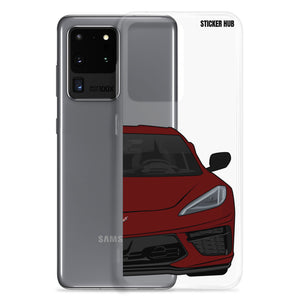 Long Beach Red C8 Corvette - Samsung Case