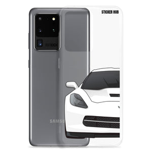 White C7 Corvette Stingray - Samsung Case