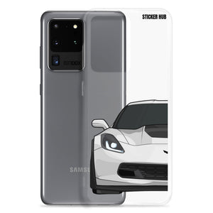 White C7 Corvette Z06 - Samsung Case