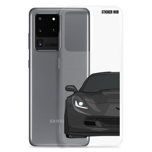 Black C7 Corvette Z06 - Samsung Case