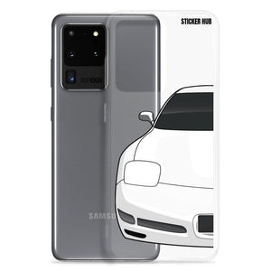 White C5 Corvette Z06 - Samsung Case