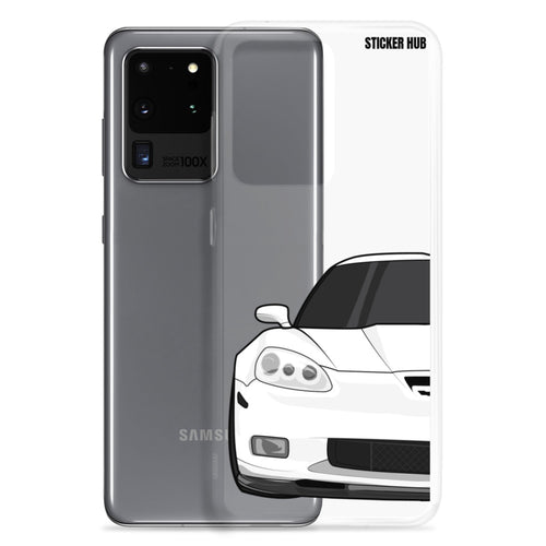 White C6 Corvette Z06 - Samsung Case