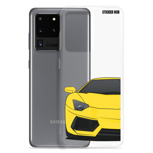 Yellow Lamborghini Aventadoor - Samsung Case