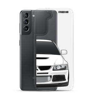 White Mitsubishi Evo - Samsung Case