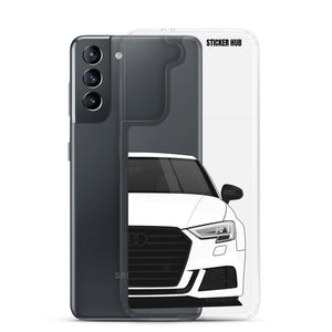 White B9 Audi S3 - Samsung Case