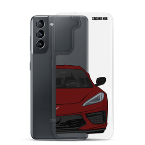 Long Beach Red C8 Corvette - Samsung Case