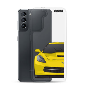 Velocity Yellow c7 corvette Stingray - Samsung Case