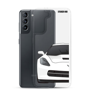 White C7 Corvette Stingray - Samsung Case