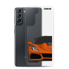 Load image into Gallery viewer, Orange C7 Corvette Zr1 Samsung Case