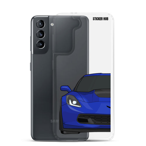 Admiral Blue C7 Corvette Z06 - Samsung Case