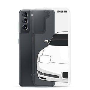 White C5 Corvette Z06 - Samsung Case