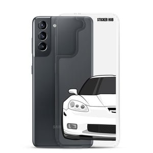 White C6 Corvette Z06 - Samsung Case