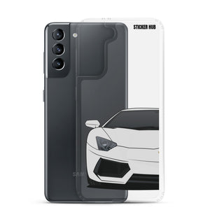 Silver Lamborghini Aventadoor - Samsung Case