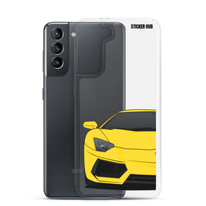 Yellow Lamborghini Aventadoor - Samsung Case