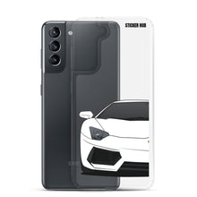 Load image into Gallery viewer, White Lamborghini Aventadoor - Samsung Case