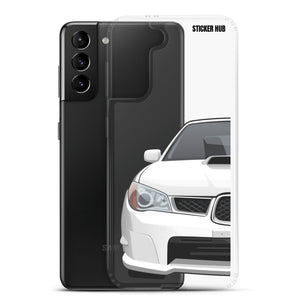 White 06-07 Subaru WRX STI - Samsung Case