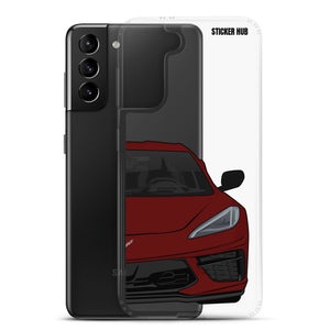 Long Beach Red C8 Corvette - Samsung Case