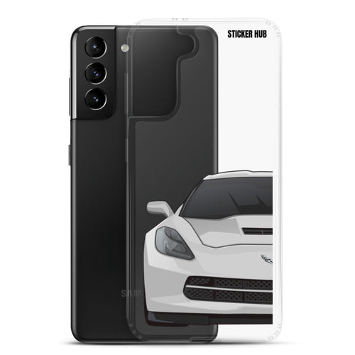 Silver C7 Corvette Stingray - Samsung Case