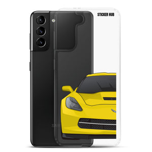 Velocity Yellow c7 corvette Stingray - Samsung Case