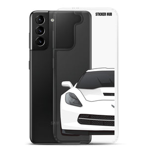 White C7 Corvette Stingray - Samsung Case