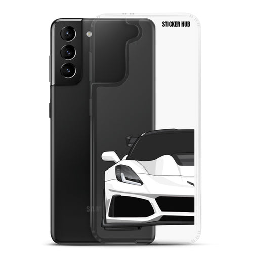 White C7 Corvette Zr1 - Samsung Case