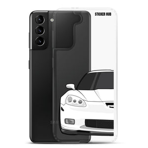 White C6 Corvette Z06 - Samsung Case