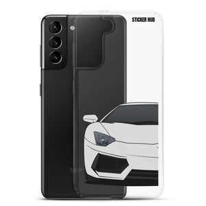 Silver Lamborghini Aventadoor - Samsung Case