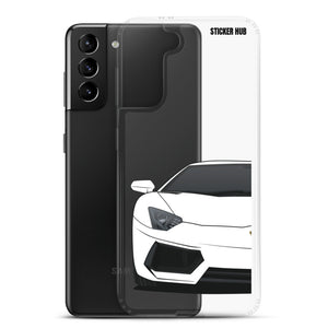 White Lamborghini Aventadoor - Samsung Case