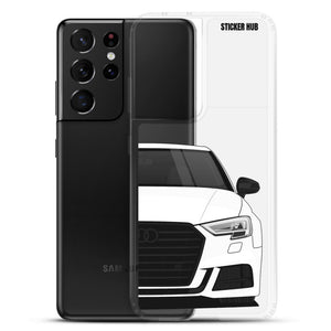 White B9 Audi S3 - Samsung Case