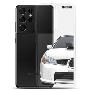 White 06-07 Subaru WRX STI - Samsung Case