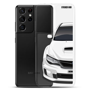 White 09-14 Subaru WRX STI - Samsung Case