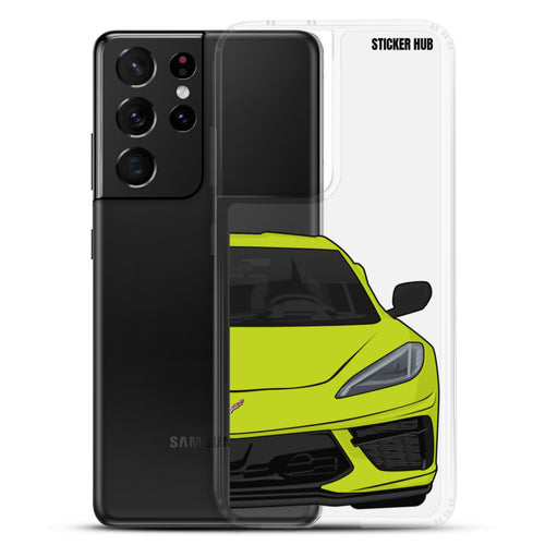 Accelerate Yellow C8 Corvette - Samsung Case