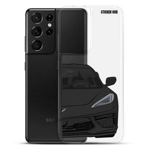 Black C8 Corvette - Samsung Case