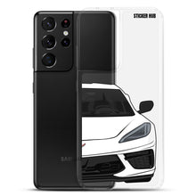 Load image into Gallery viewer, White C8 Corvette - Samsung Case