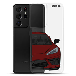 Long Beach Red C8 Corvette - Samsung Case