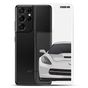 Silver C7 Corvette Stingray - Samsung Case