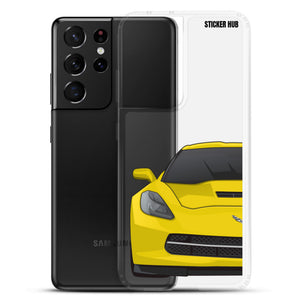 Velocity Yellow c7 corvette Stingray - Samsung Case