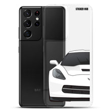 Load image into Gallery viewer, White C7 Corvette Stingray - Samsung Case