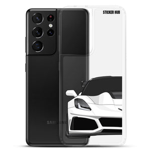 White C7 Corvette Zr1 - Samsung Case