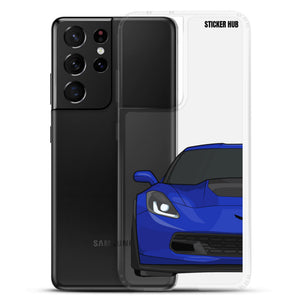 Admiral Blue C7 Corvette Z06 - Samsung Case