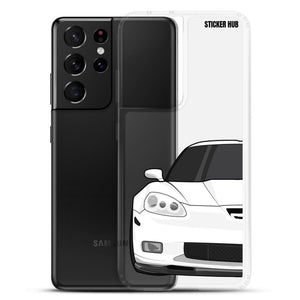 White C6 Corvette Z06 - Samsung Case